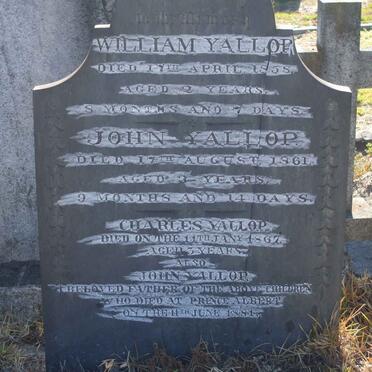 YALLOP John -1881 :: YALLOP William -1858 :: YALLOP John -1861 :: YALLOP Charles