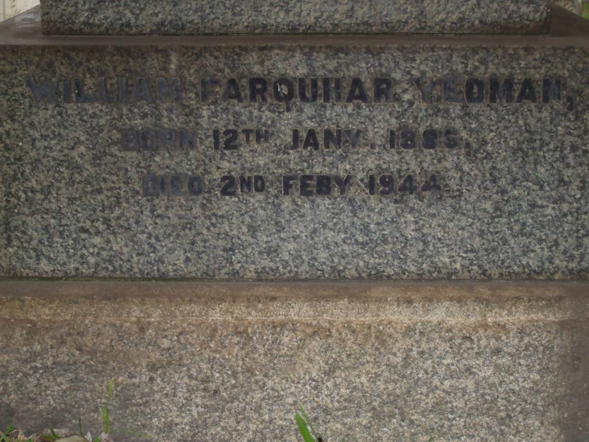 YEOMAN William Farquhar 1885-1944