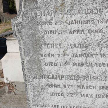 YULE Freeman Alexander 1851-1894 &amp; Ethel Maud 1879-1888 :: YULE Colin Campbell Russell 1884-1888