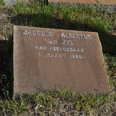 ZYL Jacobus Albertus, van -1960