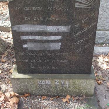 ZYL Petrus Gideon, van 1913-1952