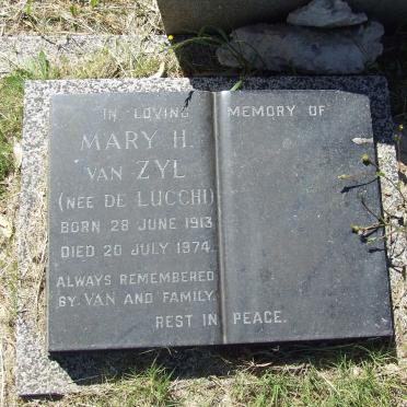 ZYL Mary H., van nee DE LUCCHI 1913-1974