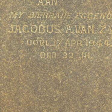 ZYL Jacobus A., van -1944