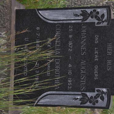 ZYL Johannes Augustus, van 1872-1953 &amp; Cornelia Dorothea PRETORIUS 1882-1964