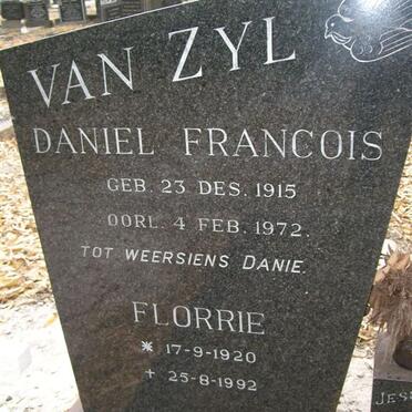ZYL Daniel Francois, van 1915-1972 &amp; Florrie 1920-1992