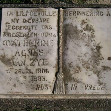 ZYL Catherine Agnes, van 1906-1983