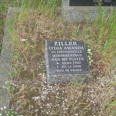 ZILLER Lydia Amanda 1923-1999