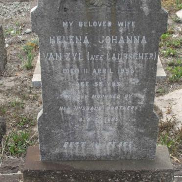 ZYL Helena Johanna, van nee LAUBSCHER -1956