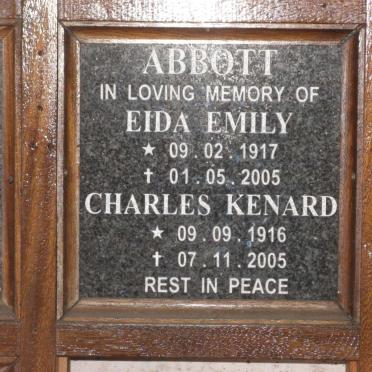 ABBOTT Charles Kenard 1916-2005 &amp; Edna Emily 1917-2005