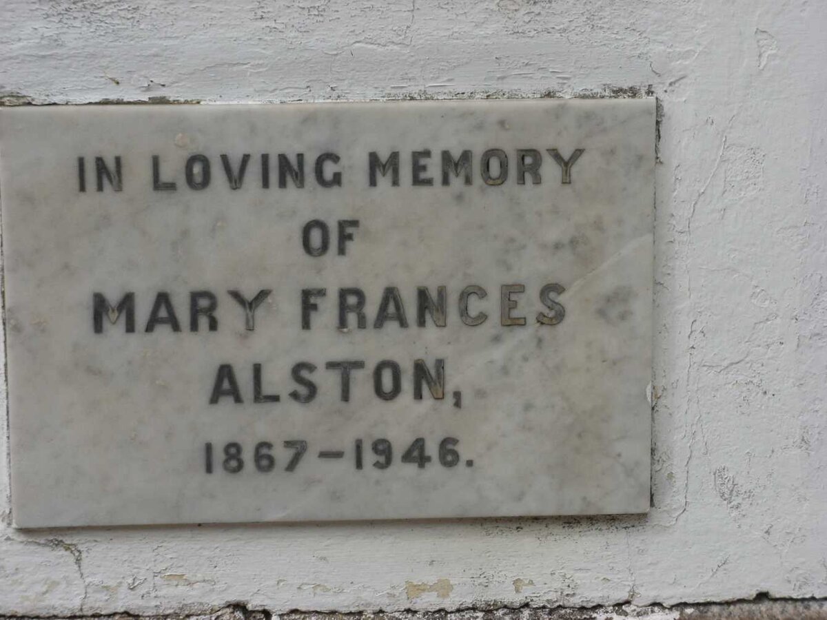 ALSTON Mary Frances 1867-1946