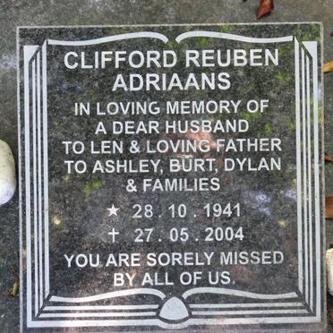 ADRIAANS Clifford Reuben 1941-2004