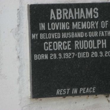 ABRAHAMS George Rudolph 1927-2001