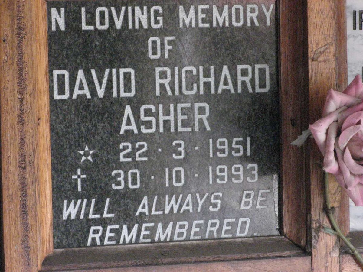 ASHER David Richard 1951-1993