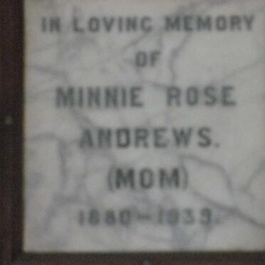 ANDREWS Minnie Rose 1880-1939