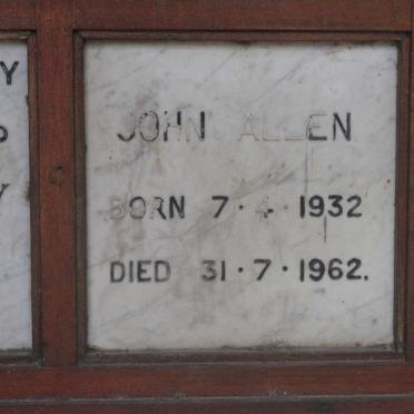 ALLEN John 1932-1962
