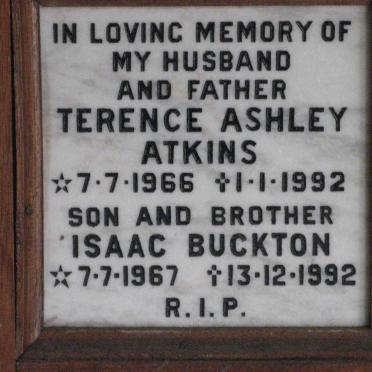 ATKINS Terence Ashley 1966-1992 :: ATKINS Isaac Buckton 1967-1992