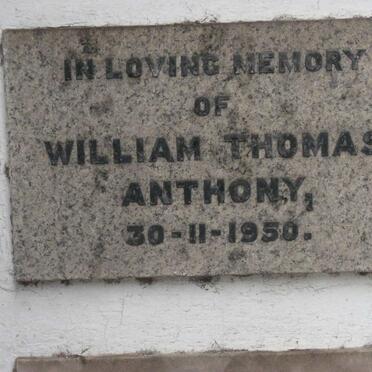 ANTHONY William Thomas -1950
