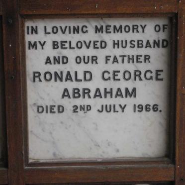 ABRAHAM Ronald George -1966