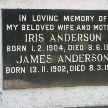 ANDERSON James 1902-1998 &amp; Iris 1904-1975