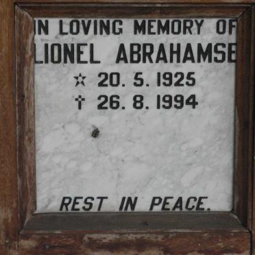 ABRAHAMSE Lionel 1925-1994