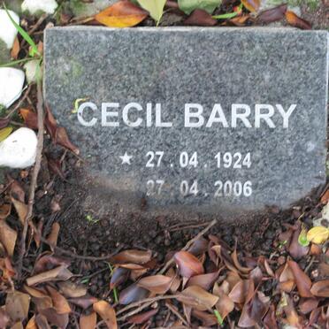 BARRY Cecil 1924-2006