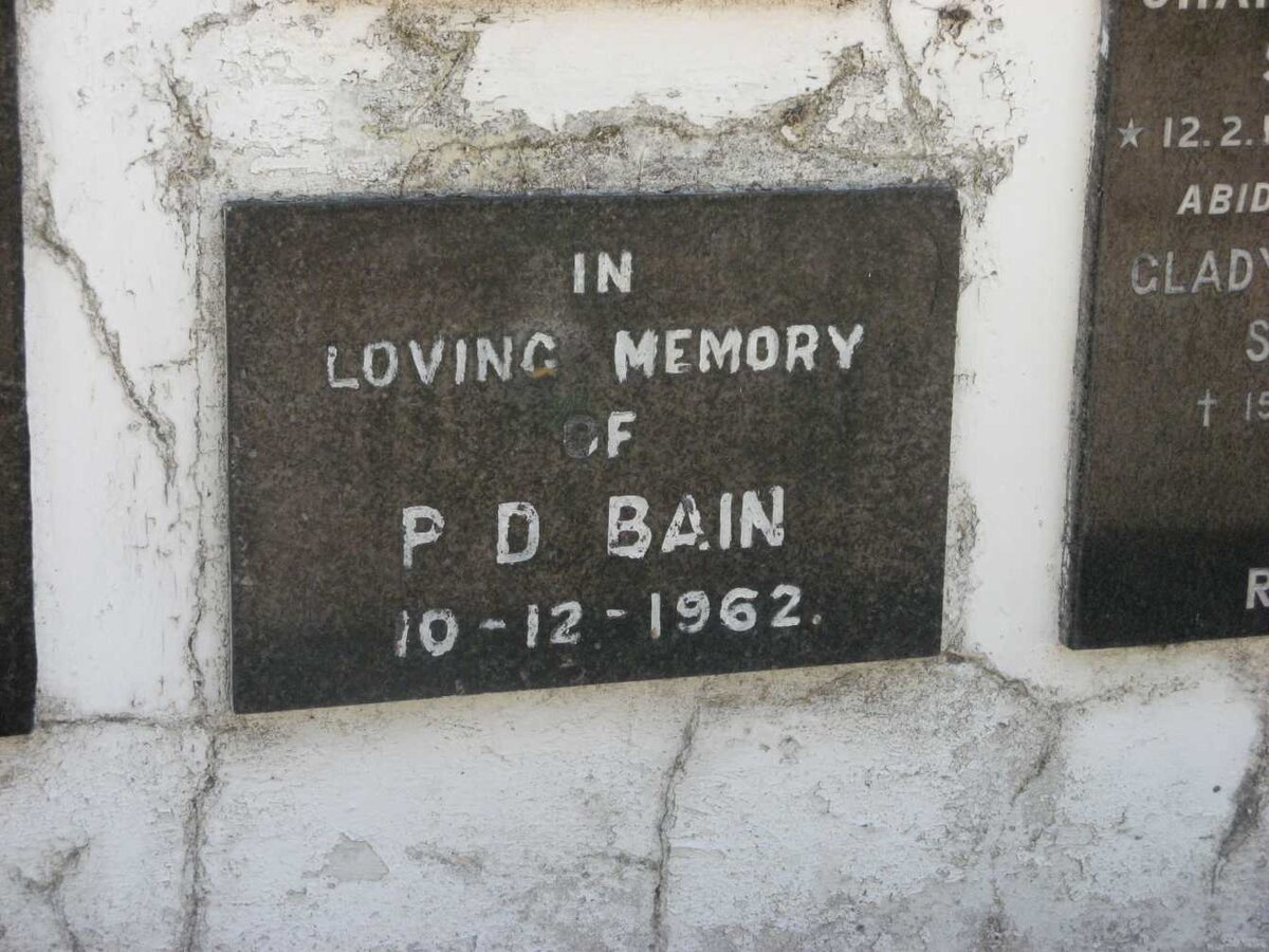 BAIN P.D. -1962