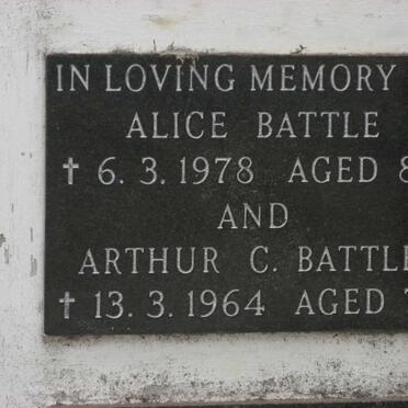 BATTLE Arthur C. -1964 &amp; Alice -1978