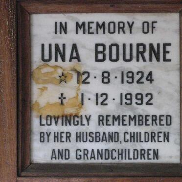 BOURNE Una 1924-1992