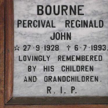 BOURNE Percival Reginald John 1928-1993