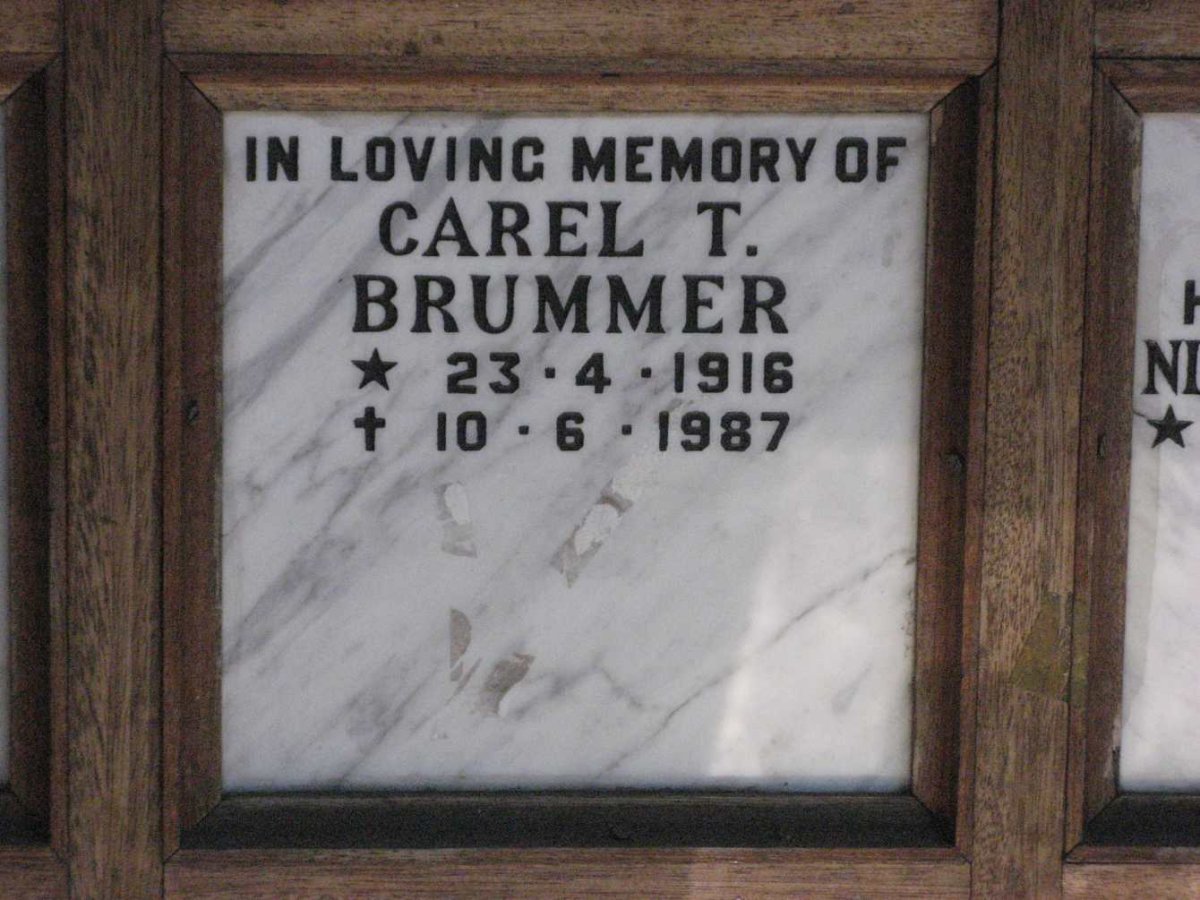 BRUMMER Carel T. 1916-1987