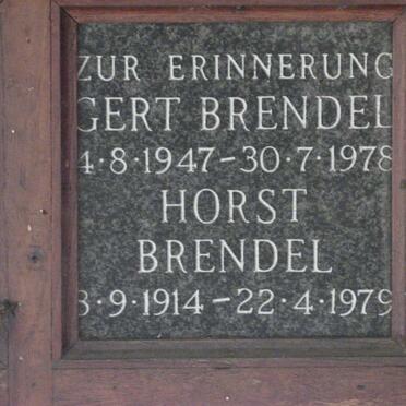 BRENDEL Horst 1914-1979 :: BRENDEL Gert 1947-1978
