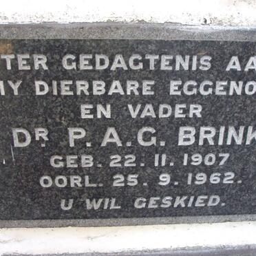 BRINK P.A.G. 1907-1962