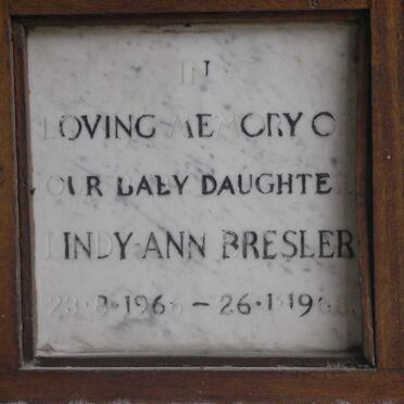 BRESLER Lindy-Ann 1966-1968
