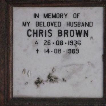 BROWN Chris 1936-1989
