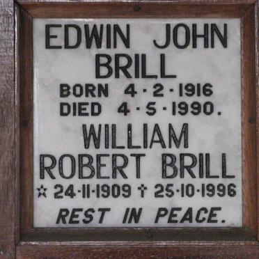 BRILL William Robert 1909-1996 :: BRILL Edwin John 1916-1990