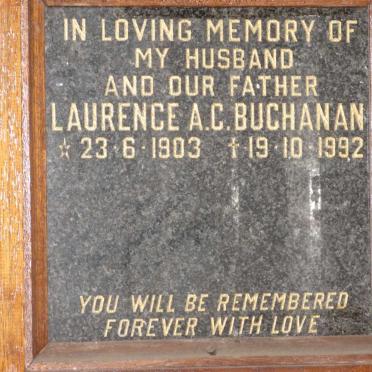 BUCHANAN Laurence A.C. 1903-1992