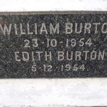 BURTON William -1954 &amp; Edith -1954