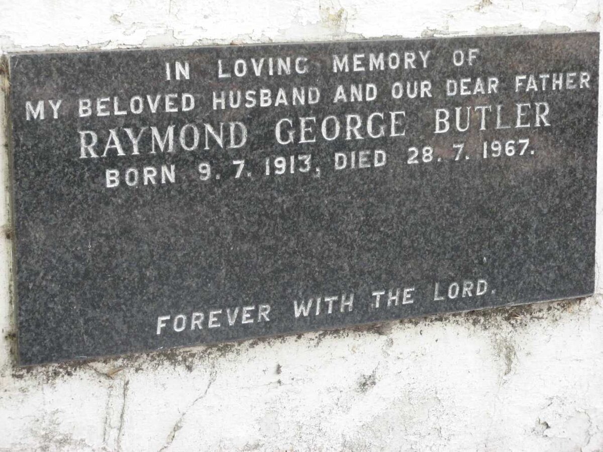 BUTLER Raymond George 1913-1967