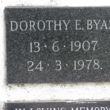 BYAS Dorothy E. 1907-1978