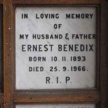 BENEDIX Ernest 1893-1966
