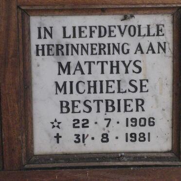 BESTBIER Matthys Michielse 1906-1981