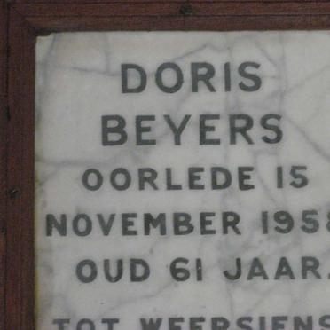 BEYERS Doris -1958