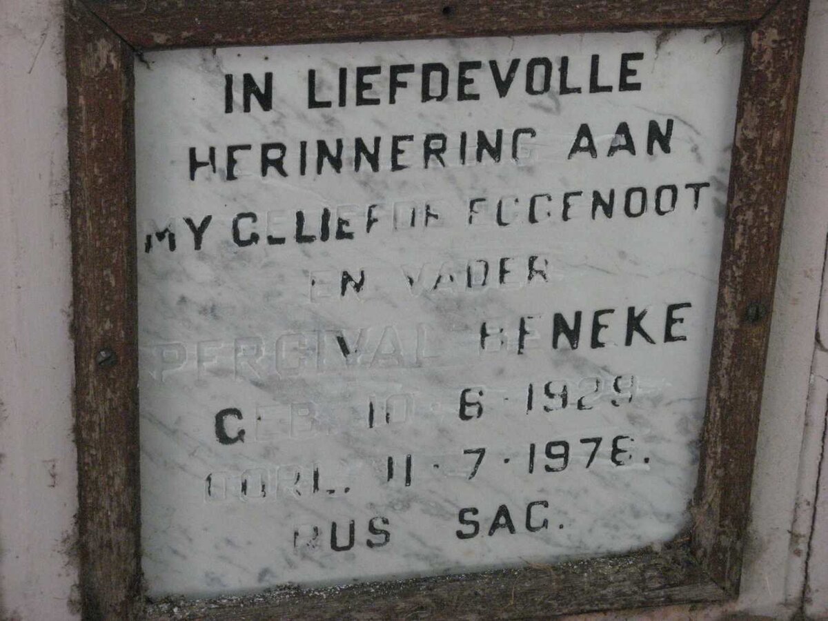 BENEKE Percival 1929-1978