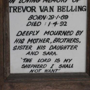 BELLING Trevor, van 1969-1992