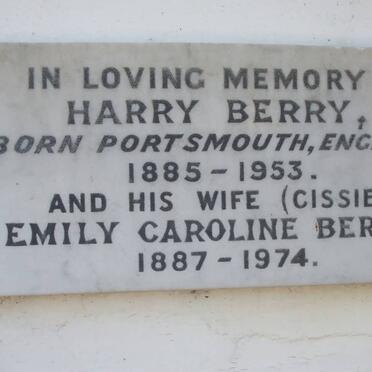 BERRY Harry 1885-1953 &amp; Emily Caroline 1887-1974
