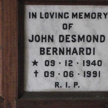 BERNHARDI John Desmond 1940-1991