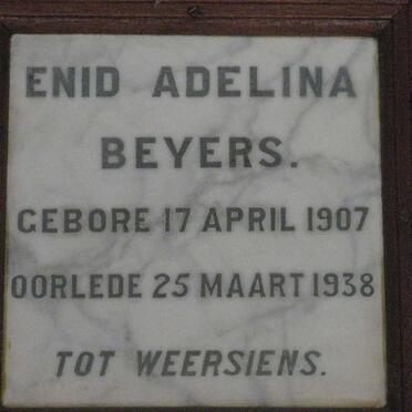 BEYERS Enid Adelina 1907-1938