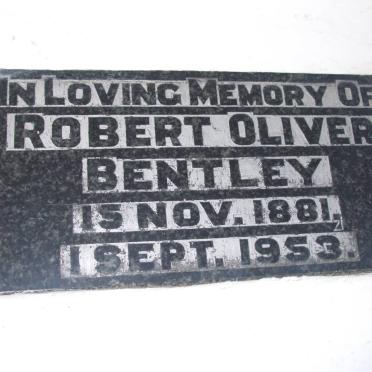 BENTLEY Robert Oliver 1881-1953