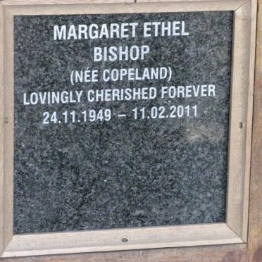BISHOP Margaret Ethel nee COPELAND 1949-2011