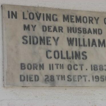 COLLINS Sidney William 1883-1950